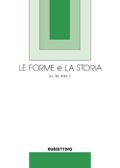 Le forme e la storia (2018). 1.