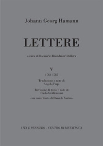 Lettere. 5: (1783-1785)