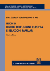 Lezioni di diritto dell Unione Europea e relazioni familiari