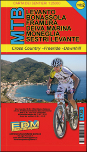 MTB-2 Levanto. Carte dei sentieri di Liguria per mountain bike MTB VTT