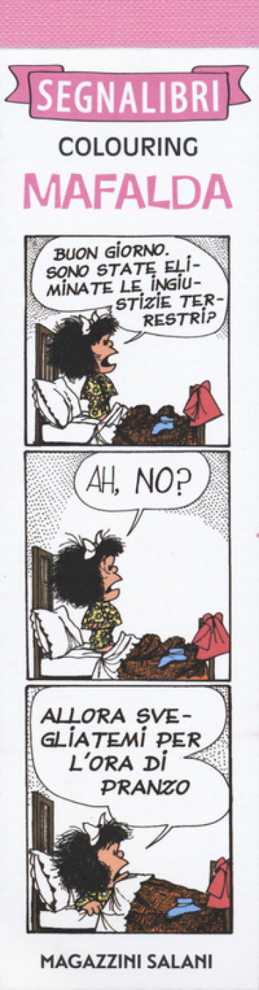 Mafalda. Segnalibri colouring. 1.