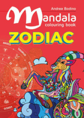 Mandala colouring book. Zodiac