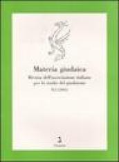 Materia giudaica. Rivista dell Associazione italiana per lo studio del giudaismo (2005). 2.