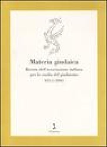 Materia giudaica. Rivista dell'Associazione italiana per lo studio del giudaismo (2006) vol. 1-2