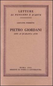 Pietro Giordani sino ai quaranta anni