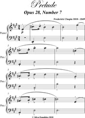 Prelude Opus 28 Number 7 Easy Piano Sheet Music