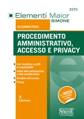 Procedimento Amministrativo, Accesso e Privacy