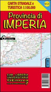 Provincia di Imperia. Carta stradale 1:100.000