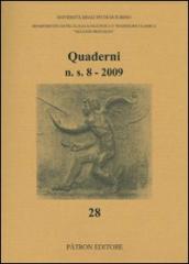 Quaderni del Dipartimento di filologia linguistica e tradizione classica (2009). 8.