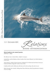Relations. Beyond Anthropocentrism (2023). Vol. 11/2: Ethical models for the animal question