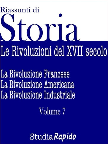 Riassunti di Storia - Volume 7