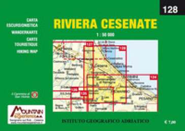Riviera Cesenate. Carta dei sentieri 1:50.000. Ediz. italiana, inglese, francese e tedesca