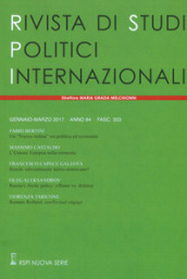 Rivista di studi politici internazionali (2017). 1.