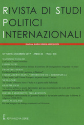 Rivista di studi politici internazionali (2017). 4.