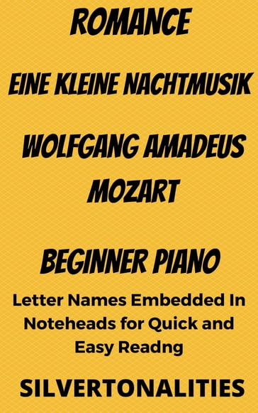 Romance Eine Kleine Nachtmusik Beginner Piano Sheet Music