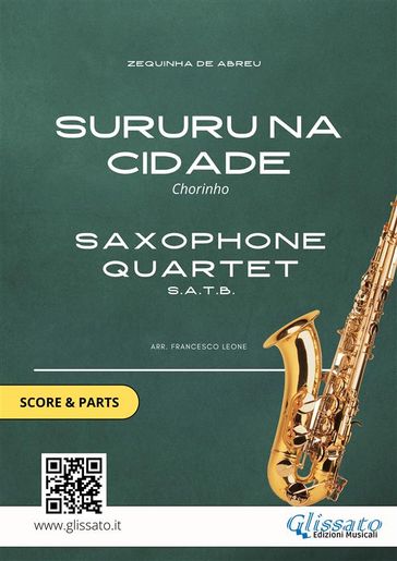 Saxophone Quartet sheet music: Sururu na Cidade (score & parts)