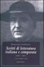 Scritti di letteratura italiana e comparata (1867-1887)