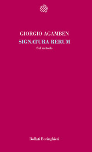 Signatura rerum. Sul metodo