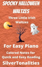 Spooky Halloween Waltzes for Easy Piano Sheet Music with Colored Notes