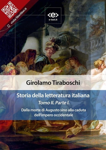 Storia della letteratura italiana del cav. Abate Girolamo Tiraboschi  Tomo 2.  Parte 1