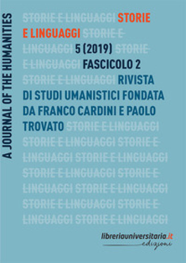 Storie e linguaggi. Rivista di studi umanistici (2019). 2.