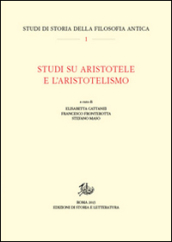 Studi su Aristotele e l aristotelismo