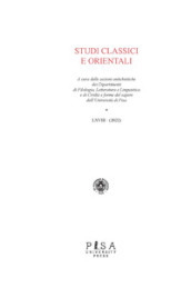 Studi classici e orientali (2022). 68.