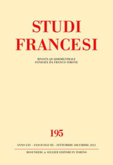 Studi francesi. Ediz. italiana e francese. 195: Christine de Pizan en 2021: traditions, filiations, genèse et diffusion des textes