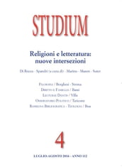 Studium - religioni e letteratura: nuove intersezioni