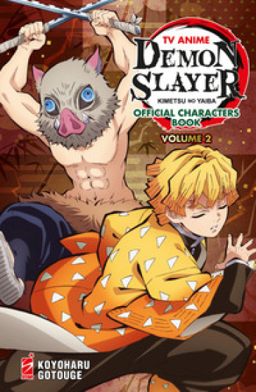 TV anime Demon slayer. Kimetsu no yaiba official character's book. Con Adesivi. Con Poster. 2.