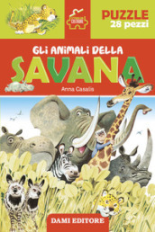 Gli animali della savana. Storie da costruire. Ediz. illustrata. Con puzzle 28 pezzi