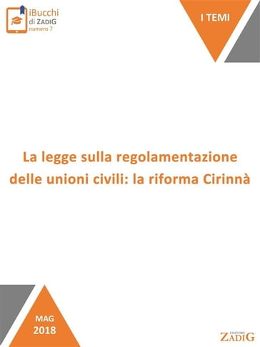 La legge sulla regolamentazione delle unioni civili: la riforma Cirinnà