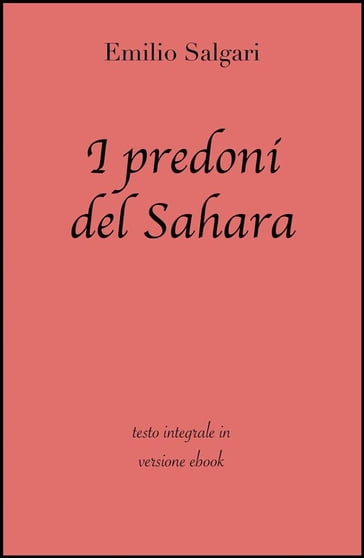 I predoni del Sahara di Emilio Salgari in ebook