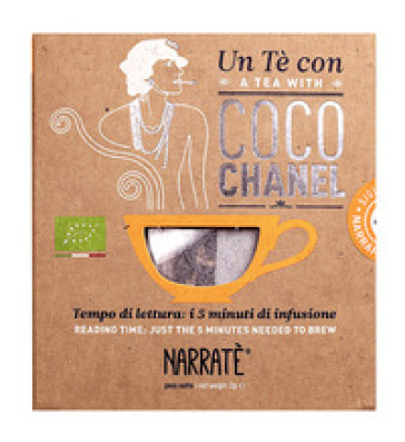 Un tè con Coco Chanel. A tea with Coco Chanel. Con Filtro di tè con blend ispirato a Chanel N.5